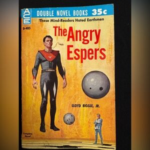 Ace Double Novel Book D-485: The Puzzle Planet and The Angry Espers